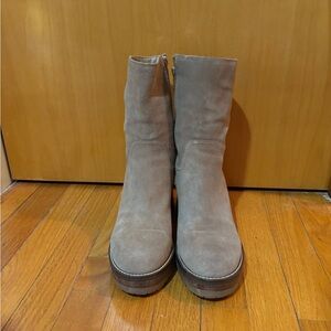 Steve Madden Annalyn Suede Tan Heeled Boots